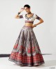 Beautiful Chinon Multicolour Digital Printed Lehenga With Duppata & Blouse